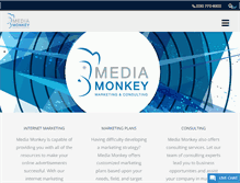Tablet Screenshot of mediamonkeymarketing.com